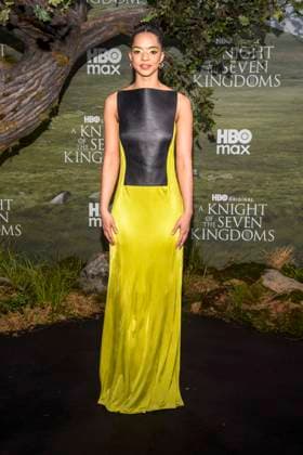 abb: Tanzyn Crawford zu Gast auf dem schwarzen Teppich bei der Kinostart der Weltpremiere von HBO Max A Knight of the Seven Kingdoms der US amerikanischen Fantasyserie im Zoo Palaast am 13.01.2025 in Berlin Berlin Deutschland