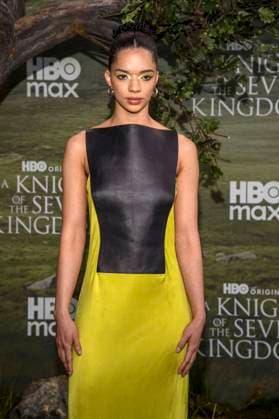 abb: Tanzyn Crawford zu Gast auf dem schwarzen Teppich bei der Kinostart der Weltpremiere von HBO Max A Knight of the Seven Kingdoms der US amerikanischen Fantasyserie im Zoo Palaast am 13.01.2025 in Berlin Berlin Deutschland