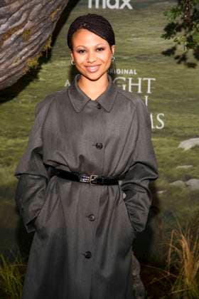 abb: Myha™la Myhala Herrold zu Gast auf dem schwarzen Teppich bei der Kinostart der Weltpremiere von HBO Max A Knight of the Seven Kingdoms der US amerikanischen Fantasyserie im Zoo Palaast am 13.01.2025 in Berlin Berlin Deutschland