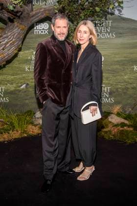 abb: Bertie Carvel und mit Ehefrau Sally Scott zu Gast auf dem schwarzen Teppich bei der Kinostart der Weltpremiere von HBO Max A Knight of the Seven Kingdoms der US amerikanischen Fantasyserie im Zoo Palaast am 13.01.2025 in Berlin Berlin Deutschland