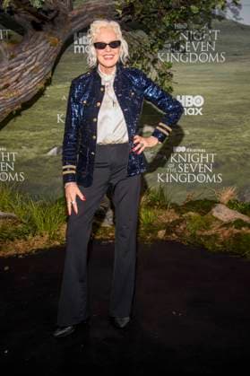 abb: Ellen von Unwerth zu Gast auf dem schwarzen Teppich bei der Kinostart der Weltpremiere von HBO Max A Knight of the Seven Kingdoms der US amerikanischen Fantasyserie im Zoo Palaast am 13.01.2025 in Berlin Berlin Deutschland