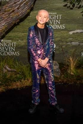 abb: Dexter Sol Ansell auf dem schwarzen Teppich bei der Kinostart der Weltpremiere von HBO Max A Knight of the Seven Kingdoms der US amerikanischen Fantasyserie im Zoo Palaast am 13.01.2025 in Berlin Berlin Deutschland