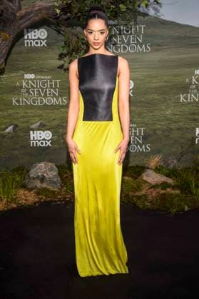 abb: Tanzyn Crawford zu Gast auf dem schwarzen Teppich bei der Kinostart der Weltpremiere von HBO Max A Knight of the Seven Kingdoms der US amerikanischen Fantasyserie im Zoo Palaast am 13.01.2025 in Berlin Berlin Deutschland