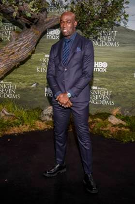 abb: Steve Toussaint zu Gast auf dem schwarzen Teppich bei der Kinostart der Weltpremiere von HBO Max A Knight of the Seven Kingdoms der US amerikanischen Fantasyserie im Zoo Palaast am 13.01.2025 in Berlin Berlin Deutschland
