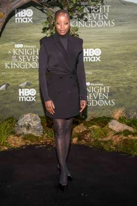 abb: Florence Kasumba zu Gast auf dem schwarzen Teppich bei der Kinostart der Weltpremiere von HBO Max A Knight of the Seven Kingdoms der US amerikanischen Fantasyserie im Zoo Palaast am 13.01.2025 in Berlin Berlin Deutschland