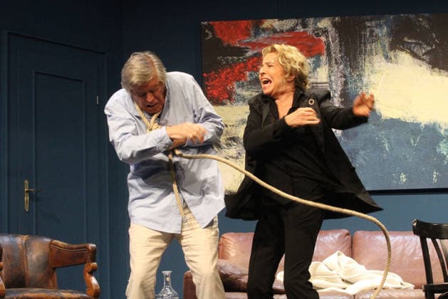 Sigmar Solbach und Michaela May bei der -Der Abschiedsbrief- Theater Probe am 14.01.2026 in der Komoedie Winterhuder Faehrhaus in Hamburg Der Abschiedsbrief mit Michaela May & Sigmar Solbach im Theater in Hamburg