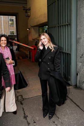 MILAN - Chiara Ferragni was acquitted in the trial over the pandoro and Easter egg case. Her emotional parents greeted her outside the courthouse. Pictured: Chiara Ferragni leaving the Milan courthouse. January 14  Copyright: xEmanuelexRobertoxDexCarlix xipa-agency.netx xipa-agency.netx xx IPA_Agency_IPA70060322