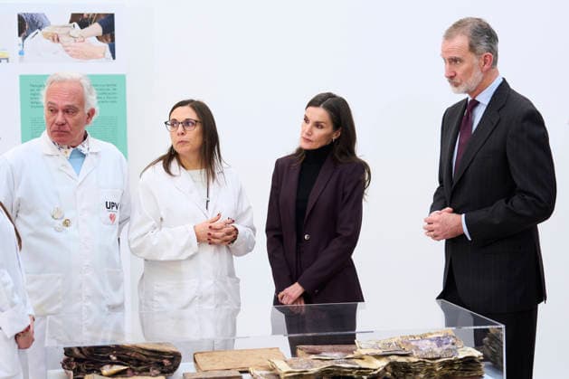 14-01-2026 University Queen Letizia and King Felipe visited the Save the UPV photos and recoved the memories project at the faculty if Fine Arts at the Polytechnic university of Valencia. No Spain Â  Copyright: xPPEx