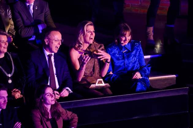 Groningen, The Netherlands, 2026-01-14 15:10:13 GRONINGEN, January 14, 2026, De Oosterpoort. Queen Maxima opens the 40th edition of Eurosonic Noorderslag (ESNS) at De Oosterpoort in Groningen. ESNS is an independent platform that puts European music talent in the spotlight worldwide. ESNS offers European artists, with a special focus on Dutch talent, the opportunity to break through and become the headliners of tomorrow. PHOTO: NLBeeld Patrick van Emst Credit: NL Beeld Patrick van Emst  Copyright: xx x