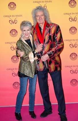 Celebrities attend the Cirque du Soleil ˜OVO™ VIP premiere at Royal Albert Hall in London, England Featuring: Anita Dobson, Brian May Where: London, United Kingdom When: 14 Jan 2026 Credit: Cover Images EDITORIAL USE ONLY. NOT FOR USE BY NEWSPAPERS BASED IN THE UK. Copyright: xx coverimg55383019