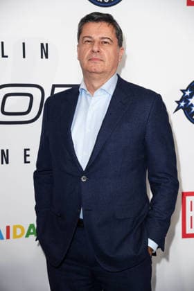 Christian Seifert (Deutsche Sporthilfe) bei der Ankunft zum NBA TIP-OFF-DINNER im Axel Springer Hochhaus in Berlin am 14.01.2026