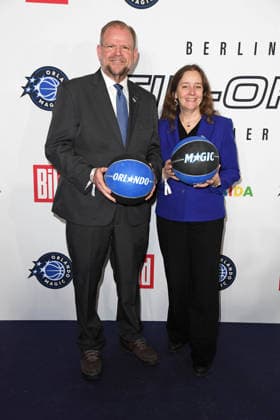 Alexander N. Cartwright (President University of Central Florida UFC), Guest bei der Ankunft zum NBA TIP-OFF-DINNER im Axel Springer Hochhaus in Berlin am 14.01.2026