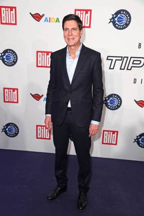 Marcus Hoefl bei der Ankunft zum NBA TIP-OFF-DINNER im Axel Springer Hochhaus in Berlin am 14.01.2026