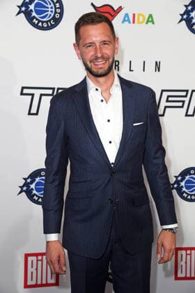 Ryan DeVos (Managing Director & Vice President Orlando Magic) bei der Ankunft zum NBA TIP-OFF-DINNER im Axel Springer Hochhaus in Berlin am 14.01.2026
