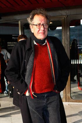 Geoffrey Rush flying into Tegel airport for the 63rd annual Berlin International Film Festival (Berlinale). Credit. WENN.com, Berlin, Germany WENN 10826140.jpg