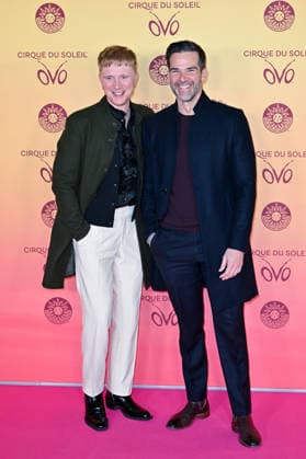 Premiere, Cirque du Soleil, Arrivals, London, UK. 14 January 2026. London, UK, 14 January 2026. Owain Wyn Evans and Gethin Jones attend the UK Premiere of the Cirque du Soleil production of OVO at the Royal Albert Hall, London, UK., Credit:Lee Floyd Avalon UK, London, Royal Albert Hall  Copyright: xLeexFloydx xAvalonx 1066140798