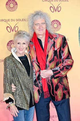 Premiere, Cirque du Soleil, Arrivals, London, UK. 14 January 2026. London, UK, 14 January 2026. Sir Brian May and Lady Anita Dobson attend the UK Premiere of the Cirque du Soleil production of OVO at the Royal Albert Hall, London, UK., Credit:Lee Floyd Avalon UK, London, Royal Albert Hall  Copyright: xLeexFloydx xAvalonx 1066141035