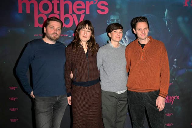 Arne Kohlweyer, Marie Leuenberger, Johanna Moder und Robert Oberrainer bei der Premiere des Kinofilms Mother s Baby im Kino in der Kulturbrauerei. Berlin, 14.01.2026