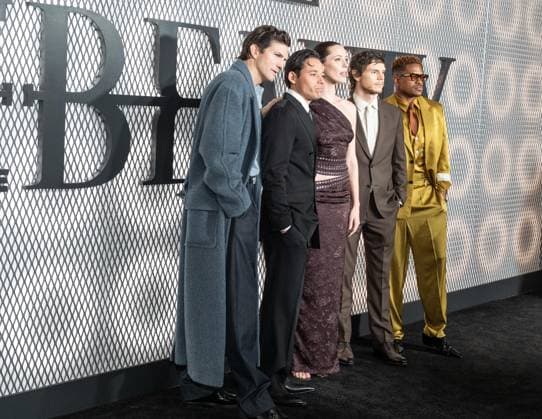 January 14, 2026, Bronx, New York, USA: Ashton Kutcher, Anthony Ramos, Rebecca Hall, Evan Peters and Jeremy Pope attend premiere of FX s series The Beauty at Museum of Modern Art in New York, NY on January 14, 2026 Bronx USA - ZUMAr339 20260114_znp_r339_033 Copyright: xLevxRadinx