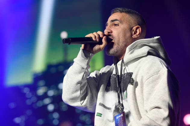 Bushido live bei einem Konzert seiner Alles wird gut -Tour in der ZAG Arena. Hannover, 14.01.2026