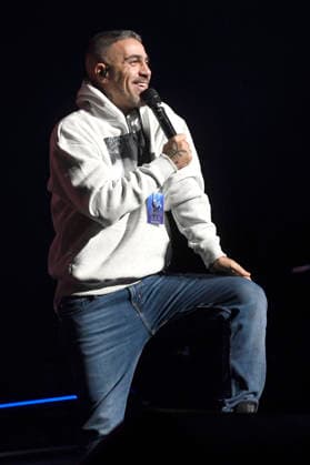 Bushido live bei einem Konzert seiner Alles wird gut -Tour in der ZAG Arena. Hannover, 14.01.2026