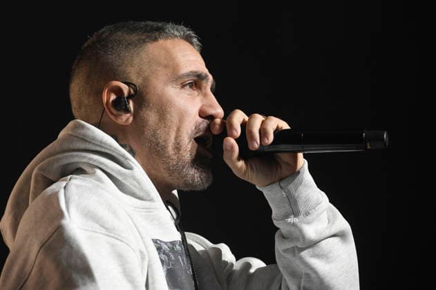 Bushido live bei einem Konzert seiner Alles wird gut -Tour in der ZAG Arena. Hannover, 14.01.2026