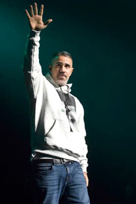 Bushido live bei einem Konzert seiner Alles wird gut -Tour in der ZAG Arena. Hannover, 14.01.2026