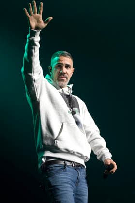 Bushido live bei einem Konzert seiner Alles wird gut -Tour in der ZAG Arena. Hannover, 14.01.2026