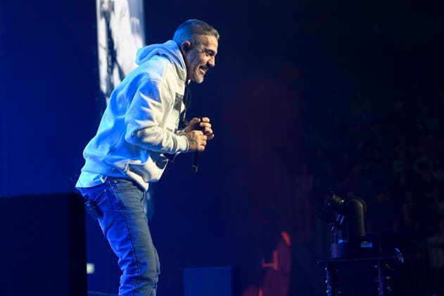 Bushido live bei einem Konzert seiner Alles wird gut -Tour in der ZAG Arena. Hannover, 14.01.2026