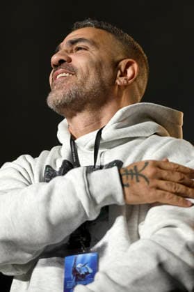 Bushido live bei einem Konzert seiner Alles wird gut -Tour in der ZAG Arena. Hannover, 14.01.2026
