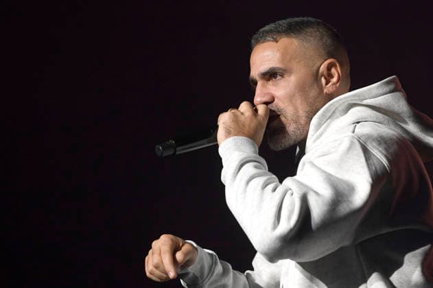 Bushido live bei einem Konzert seiner Alles wird gut -Tour in der ZAG Arena. Hannover, 14.01.2026