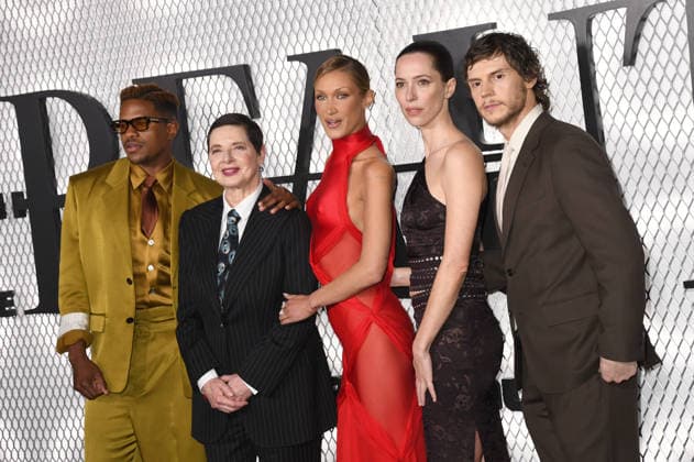 NEW YORK, NY - JANUARY 14: Isabella Rossellini, Bella Hadid, Rebecca Hall and Evan Peters at the FX premiere of The Beauty at MoMA on January 14, 2026 in New York City. Copyright: xMediaPunchx