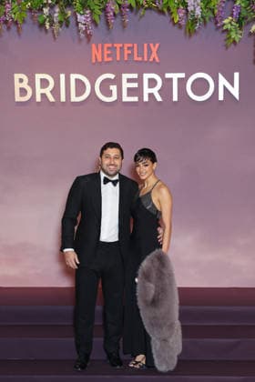 World premiere of season 4 of the Netflix series Bridgerton Avant premiere mondiale de la saison 4 de la série Netflix La Chronique de Bridgerton Nader Shoueiry et Ale Capetillo 452166 2026 01 14  Copyright: xSebastienxFremontx xStarfacex STAR_452166_247
