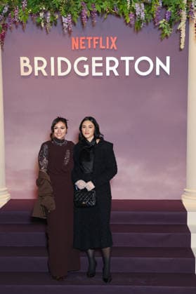 World premiere of season 4 of the Netflix series Bridgerton Avant premiere mondiale de la saison 4 de la série Netflix La Chronique de Bridgerton Anna Maria Damm et Katharina Damm 452166 2026 01 14  Copyright: xSebastienxFremontx xStarfacex STAR_452166_304