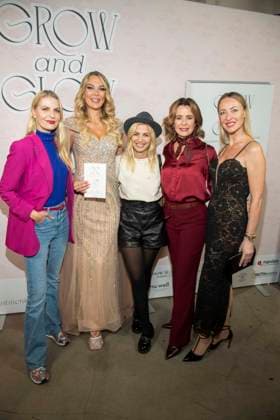 abb: Tanja Bülter Buelter Victoria Jancke, Susan Sideropoulos, Bettina Cramer und Lana Mueller zu Gast beim Book Launchs von Victoria Jancke mit dem Titel Grow & Glow Visit Berlin, in Berlin am 14.01.2026 Berlin Deutschland