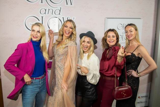 abb: Tanja Bülter Buelter Victoria Jancke, Susan Sideropoulos, Bettina Cramer und Lana Mueller zu Gast beim Book Launchs von Victoria Jancke mit dem Titel Grow & Glow Visit Berlin, in Berlin am 14.01.2026 Berlin Deutschland