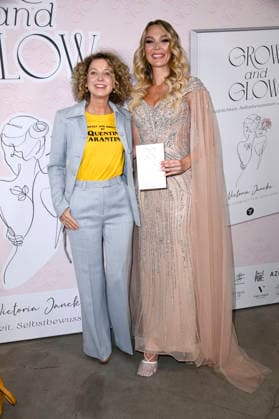 Aline von Drateln und Victoria Jancke beim Launch des Buches Grow & Glow von Victoria Jancke im The Visit Coffee, Roastery & Eatery Kudamm. Berlin, 14.01.2026