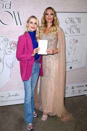 Tanja Bülter und Victoria Jancke beim Launch des Buches Grow & Glow von Victoria Jancke im The Visit Coffee, Roastery & Eatery Kudamm. Berlin, 14.01.2026