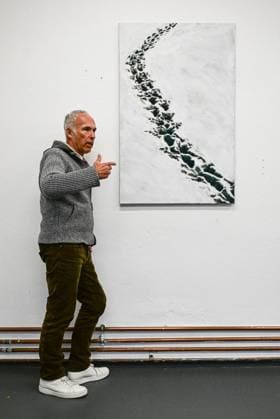 Atelierbesuch Dieter Mammel ** NUR FÜR REDAKTIONELLE ZWECKE ** EDITORIAL USE ONLY **<p>Atelierbesuch Dieter Mammel, Der Künstler präsentiert Schneelandschaften in der Galerie Poll. Wir besuchen ihn in seinem Atelier, fotografiert am 14.01.2026 in Berlin. Berlin Berlin Berlin Copyright: MaurizioxGambarini