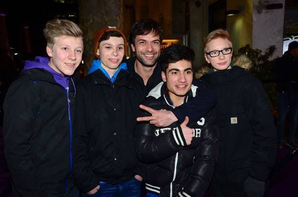 Kai Schumann and fans at the film premiere of Der Minister at Delphi-Filmpalast movie theatre., Berlin, Germany WENN 10860114.jpg