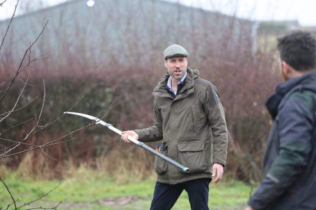 . 15 01 2026. Herefordshire, United Kingdom. Prince William during a visit to Bridge End Farm in Herefordshire, United Kingdom.  xPoolx xi-Imagesx IIM-26507-0010