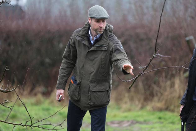 . 15 01 2026. Herefordshire, United Kingdom. Prince William during a visit to Bridge End Farm in Herefordshire, United Kingdom.  xPoolx xi-Imagesx IIM-26507-0011