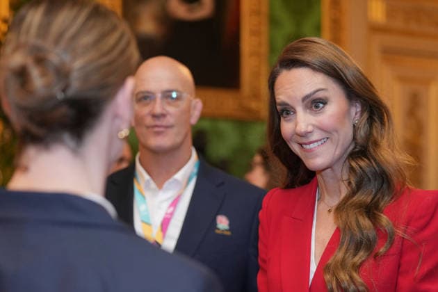 . 15 01 2026. Windsor, United Kingdom. Kate Middleton, the Princess of Wales, at a reception for the England WomenÕs Rugby Team, at Windsor Castle, United Kingdom  xPoolx xi-Imagesx IIM-26509-0009