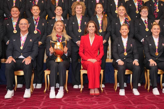 . 15 01 2026. Windsor, United Kingdom. Kate Middleton, the Princess of Wales, at a reception for the England WomenÕs Rugby Team, at Windsor Castle, United Kingdom  xPoolx xi-Imagesx IIM-26509-0016