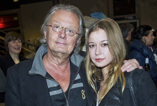 Frank Castorf and daughter at the premiere of Hai-Alarm am Mueggelsee at Kino in der Kulturbrauerei movie theater in Prenzlauer Berg., Berlin, Germany WENN 10872850.jpg