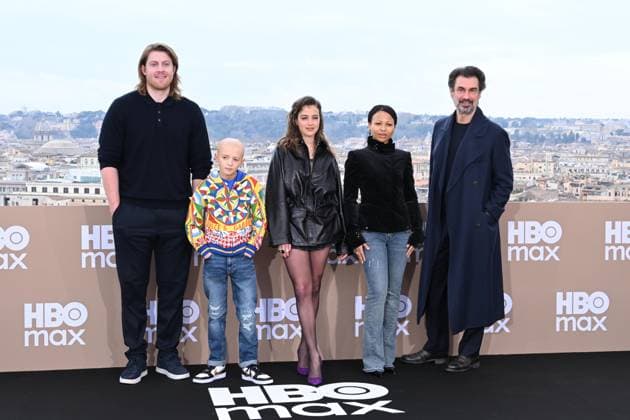 Rome: Hotel De La Ville. HBO Max Italia Photocall. Pictured: Peter Claffey, Dexter Sol Ansell, Beatrice Grannò, Myha la, Fabrizio Gifuni  Copyright: xMaurizioxD Avanzox xipa-agency.netx xDxAvanzo Provvisionatox IPA_Agency_IPA70102314