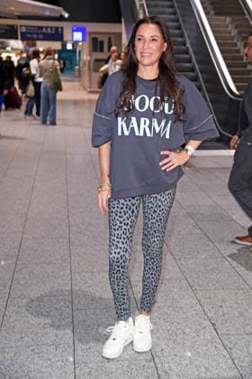 Simone Ballack - Abflug der Kandidaten der RTL TV-Show ICH BIN EIN STAR, HOLT MICH HIER RAUS am Frankfurter Flughafen in Frankfurt am Main am 15.01.2026