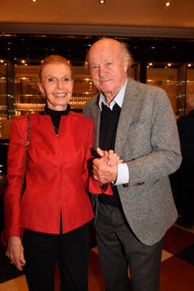 Jutta Kammann und Hans Stadlbauer Premiere Wer schießt auf Frau Hummel? Komödie im Hotel Bayerischen Hof München 15. Januar 2026