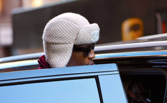 ASAP Rocky out in New York U.S Rapper ASAP Rocky with a Chanel winter hat leaves his hotel in New York, NY on January 15, 2026. Photo by Dylan Travis ABACAPRESS.COM New York NY  Copyright: xDylanxTravis ABACAx