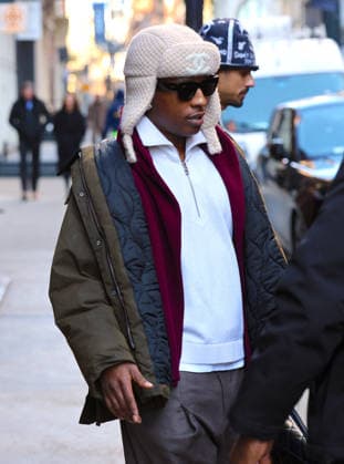 ASAP Rocky out in New York U.S Rapper ASAP Rocky with a Chanel winter hat leaves his hotel in New York, NY on January 15, 2026. Photo by Dylan Travis ABACAPRESS.COM New York NY  Copyright: xDylanxTravis ABACAx